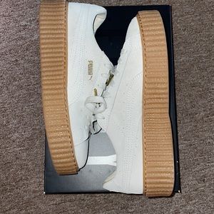 Puma/Fenty Collab, Suede Creepers, Star White-Oatmeal, Unisex, 8W